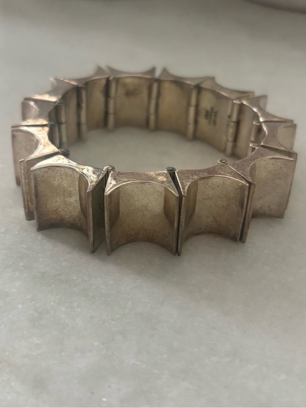 Vintage Taxco Mexican 925 Sterling Antonio Pineda Style Modernist Bracelet 120g